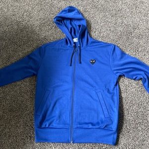Blue Cdg zip up size L